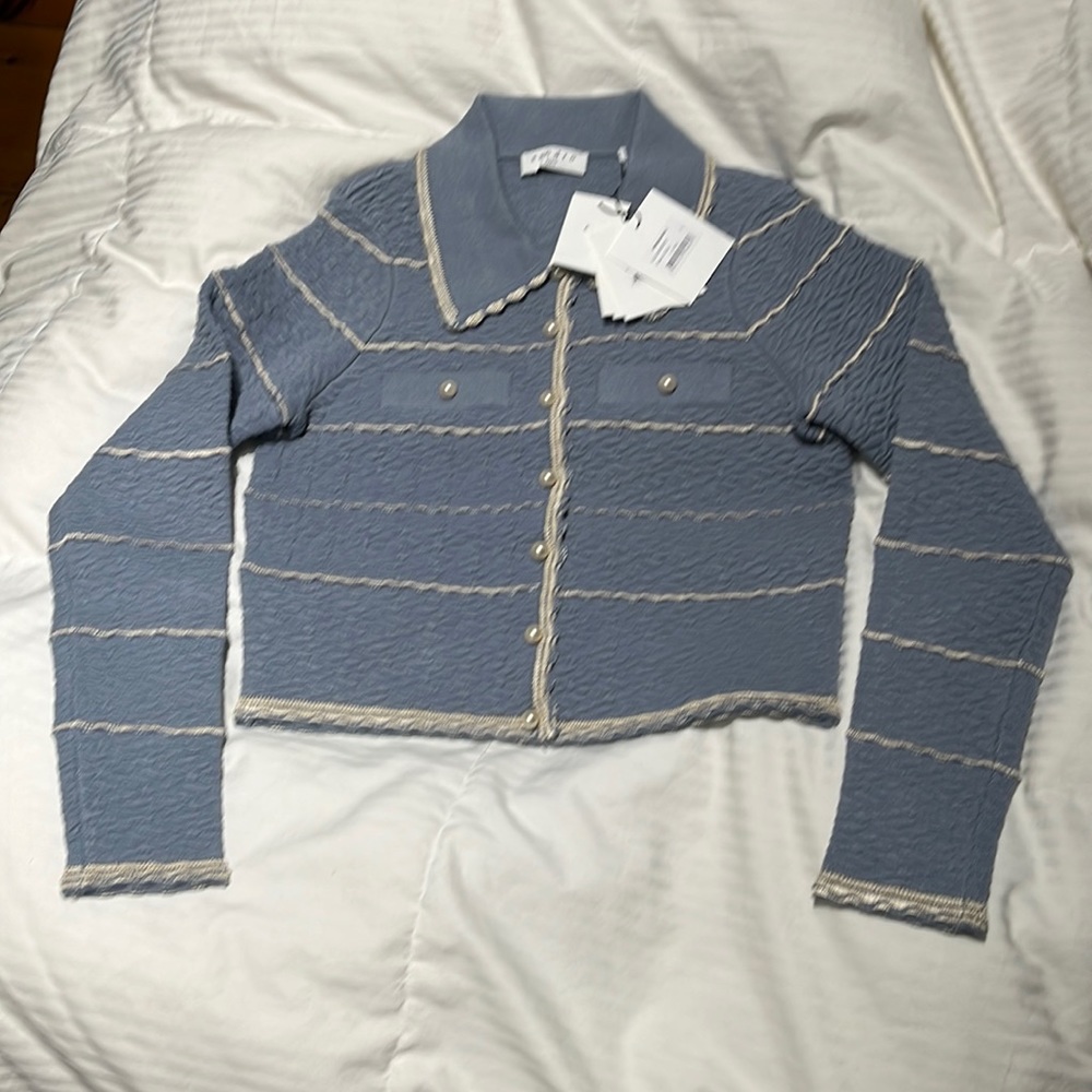 Sandro Paris infinity cropped cardigan 0
